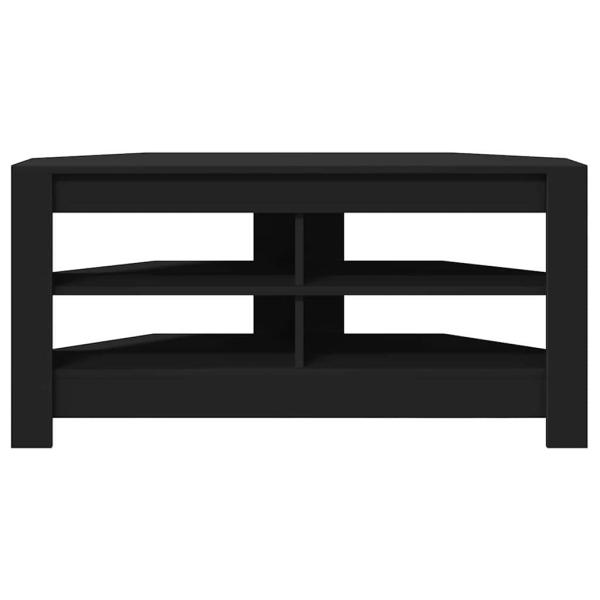 EckTVSchrank Schwarz 102x40,5x45cm Holzwerkstoff