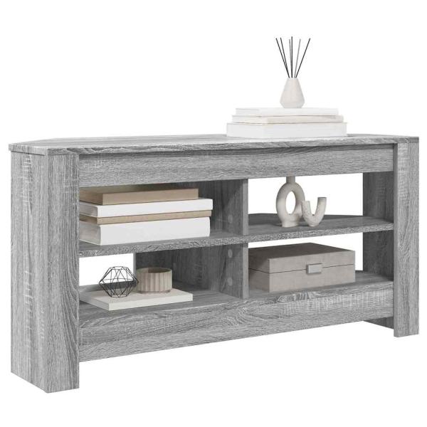 EckTVSchrank Graues Sonoma 102x40,5x45cm Holzwerkstoff