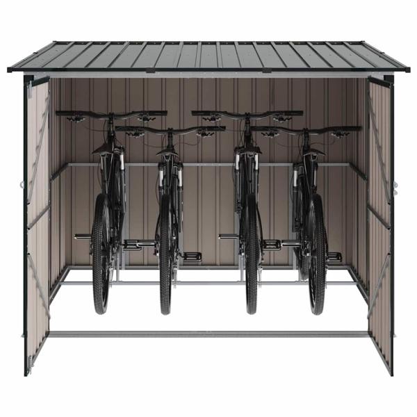 Fahrradspeicher 3 pcs Anthrazit 215 x 206 x 157 cm Metall
