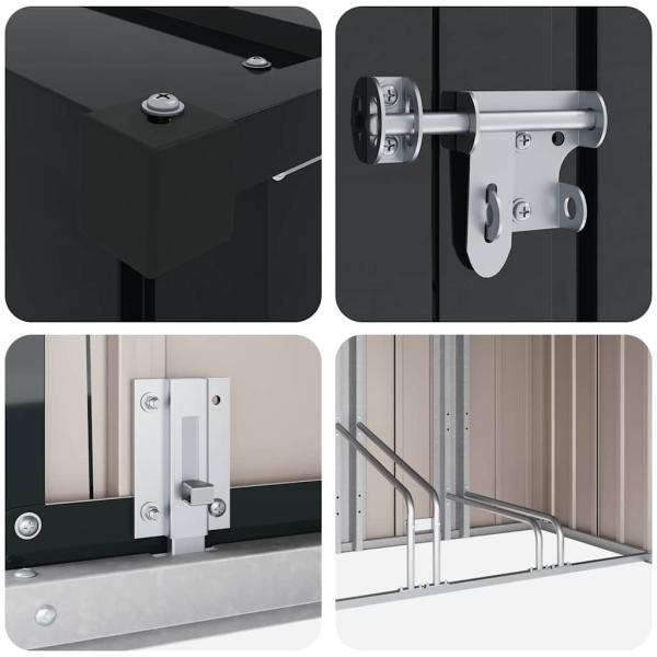 Fahrradspeicher 3 pcs Anthrazit 215 x 206 x 157 cm Metall