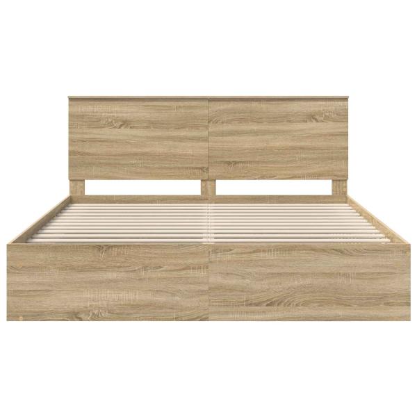 Bettrahmen Sonoma 200 x 200 cm Massives Kiefernholz