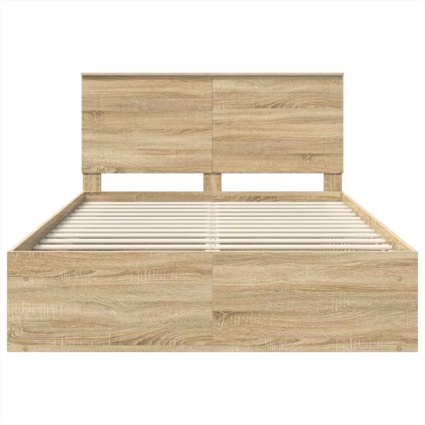 Bettrahmen Sonoma 140 x 190 cm Massives Kiefernholz