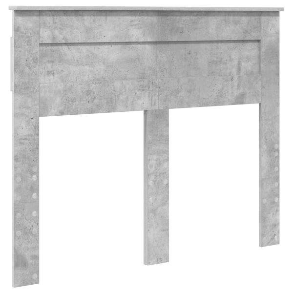 Bettrahmen Beton Grau 135 x 190 cm Massives Kiefernholz