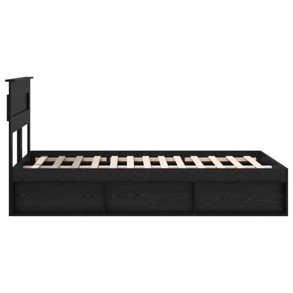 Bettrahmen Schwarz 120 x 200 cm Massives Kiefernholz