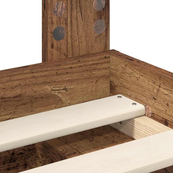 Bettrahmen Altholz 135 x 190 cm Massives Kiefernholz