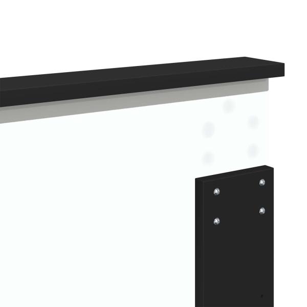 ARDEBO.de - Bettrahmen Schwarz 180 x 200 cm Massives Kiefernholz