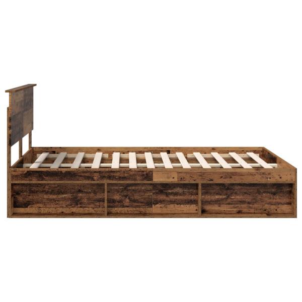 Bettrahmen Altholz 140 x 200 cm Massives Kiefernholz