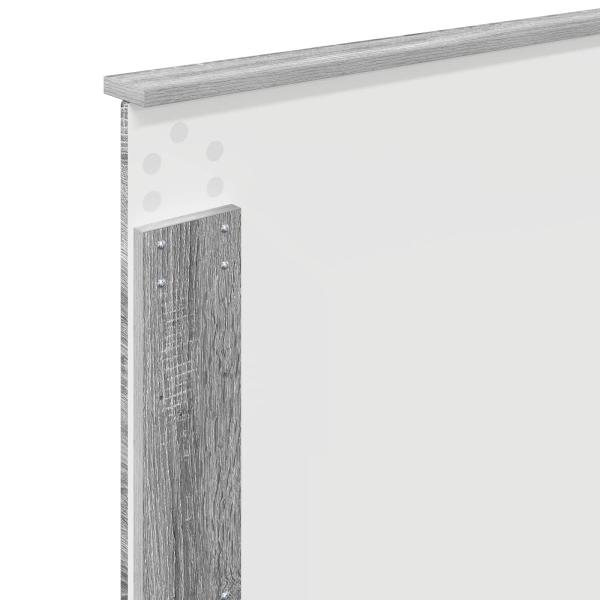 Bettrahmen Graues Sonoma 100 x 200 cm Massives Kiefernholz