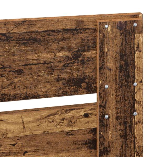 ARDEBO.de - Bettrahmen Altholz 75 x 190 cm Massives Kiefernholz
