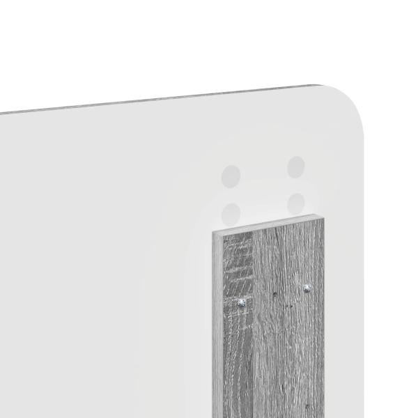 Bettrahmen Graues Sonoma 140 x 190 cm Massives Kiefernholz