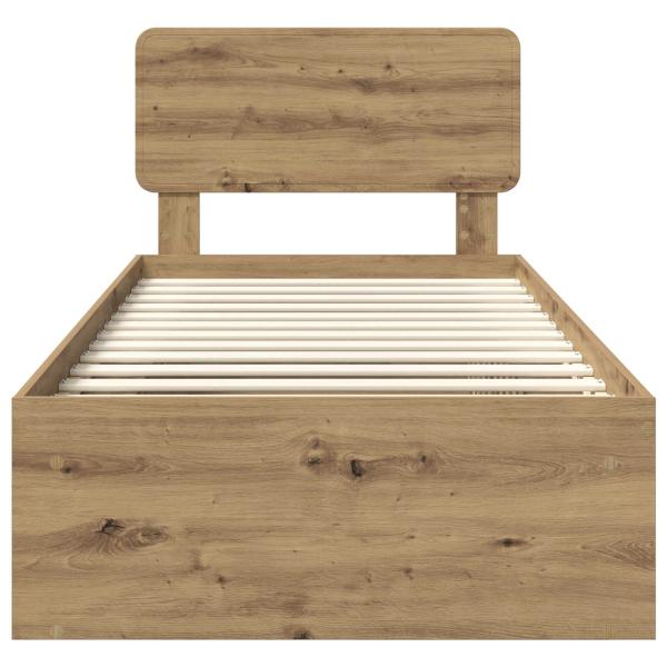 Bettrahmen Kunsthandwerk Eiche 90 x 200 cm Massives Kiefernholz