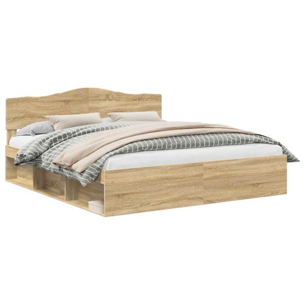 Bettrahmen Sonoma 200 x 200 cm Massives Kiefernholz