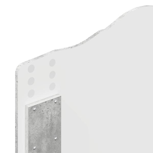 Bettrahmen Beton Grau 75 x 190 cm Massives Kiefernholz