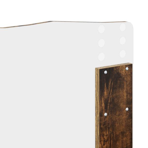 Bettrahmen Geräucherte Eiche 135 x 190 cm Holzwerkstoff