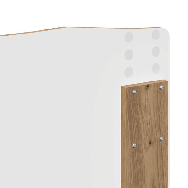 Bettrahmen Artisan-Eiche 135 x 190 cm Holzwerkstoff