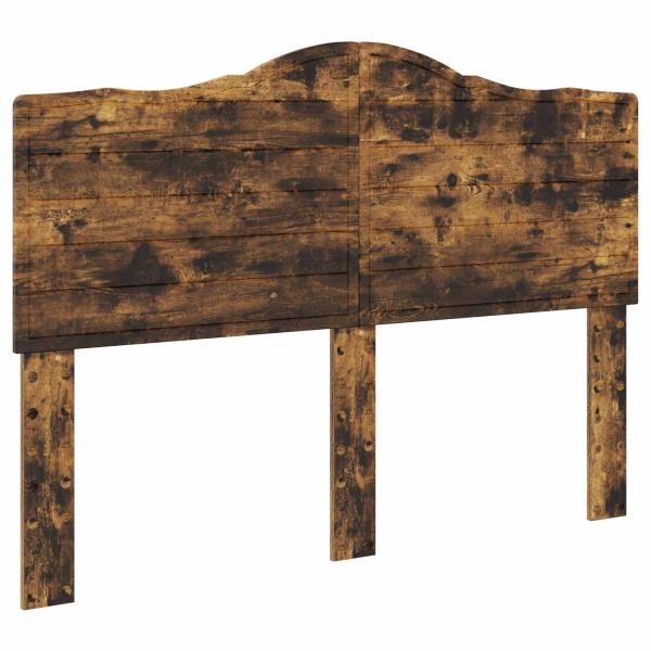 ARDEBO.de - Bettrahmen Geräucherte Eiche 140 x 190 cm Holzwerkstoff