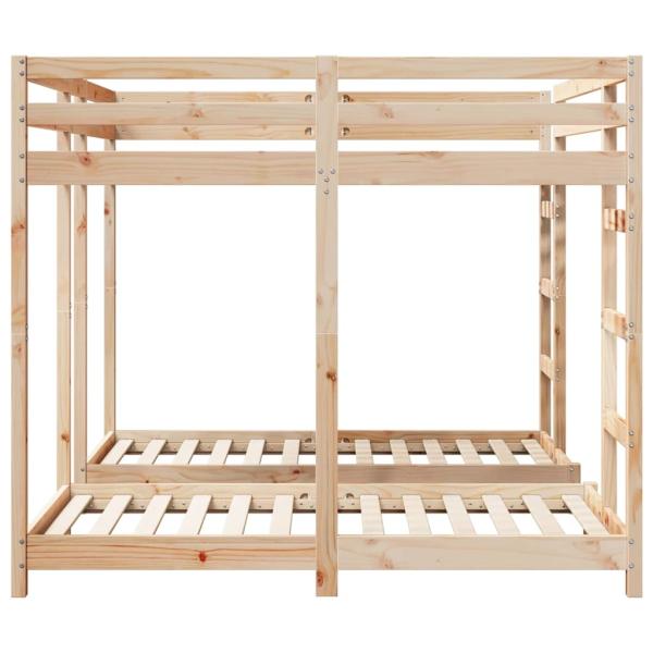 Etagenbett Braun 160 x 200 cm Massives Kiefernholz