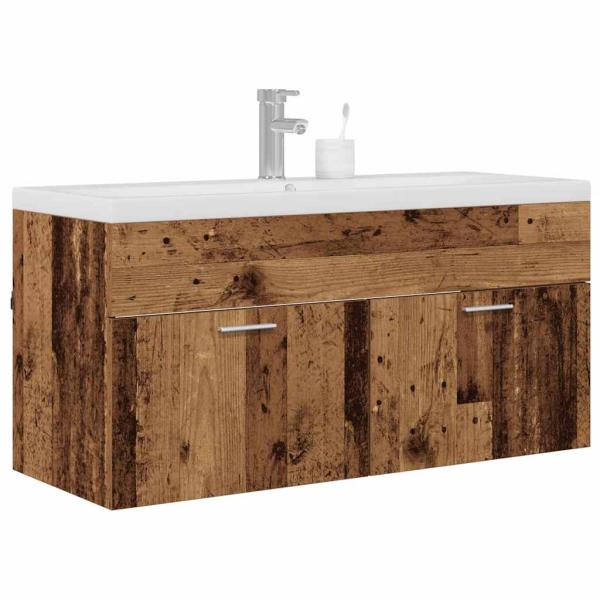 Badezimmerschrank Altholz 100 x 38,5 x 46 cm Holzwerkstoff