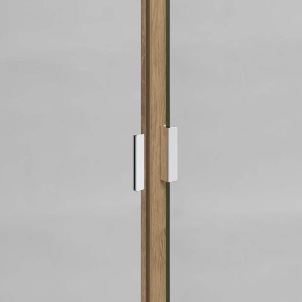 Badezimmermöbel-Set mit Tür 3 pcs Artisan-Eiche Holzwerkstoff