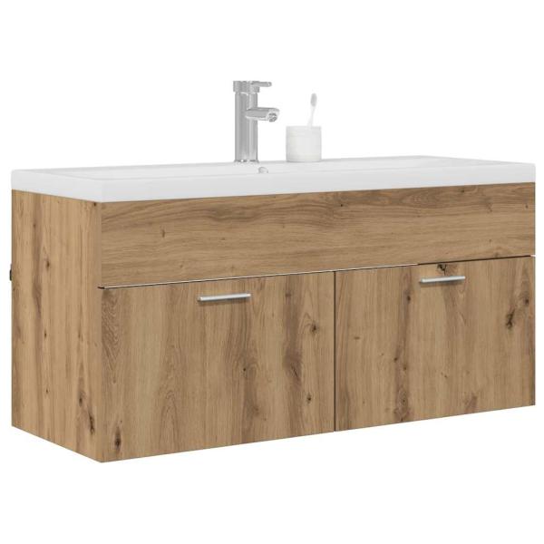 Badezimmerschrank Wandmontiert Artisan-Eiche 100 x 38,5 x 46 cm