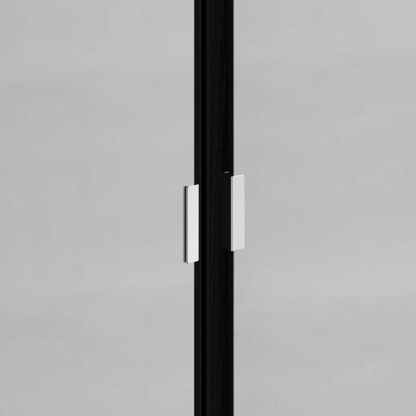 Badezimmermöbel-Set 3 pcs Schwarz Eichen-Optik Holzwerkstoff