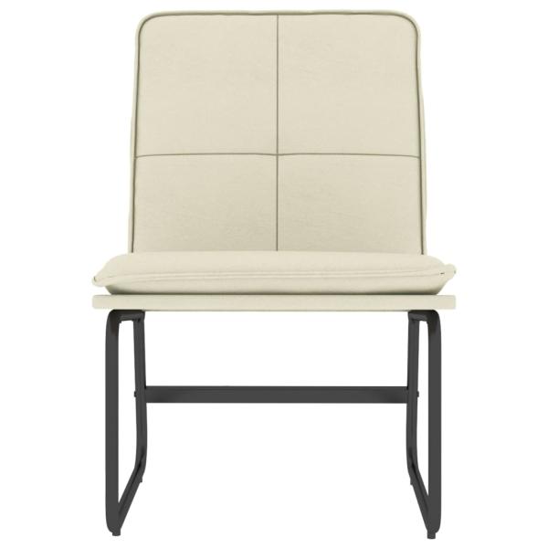 Loungesessel Creme 54x75x76 cm Kunstleder