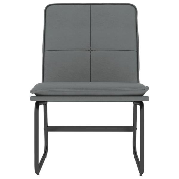 Loungesessel Grau 54x75x76 cm Kunstleder