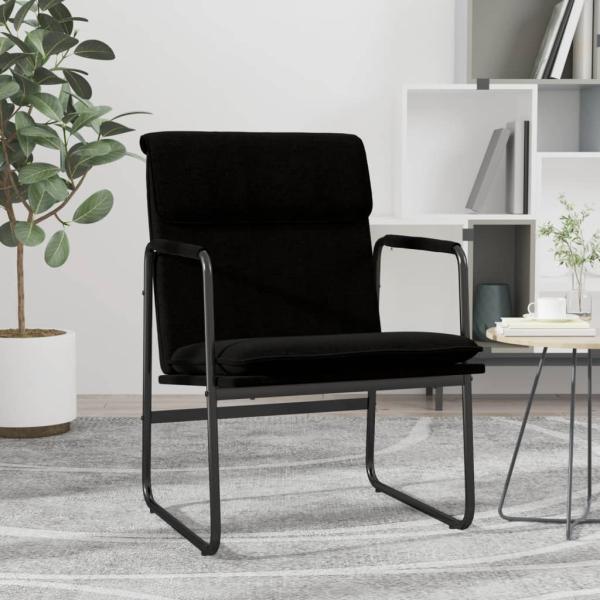 ARDEBO.de - Loungesessel Schwarz 55x64x80 cm Stoff