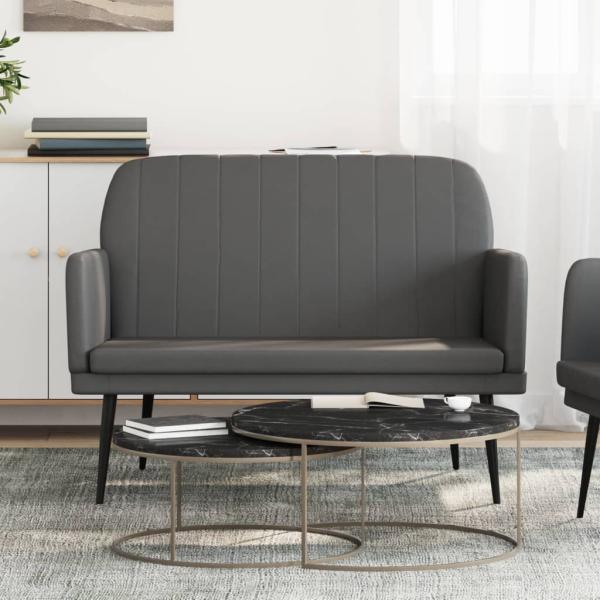 ARDEBO.de - Sitzbank Grau 107x80x81 cm Kunstleder