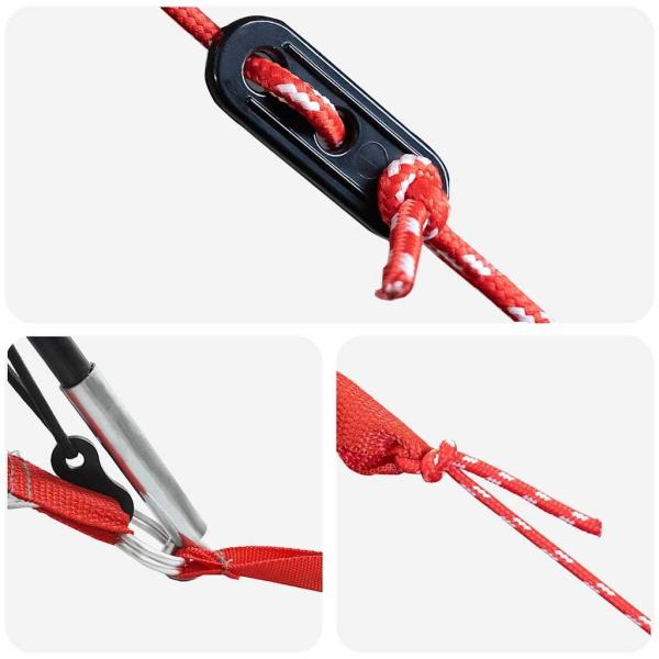 Tunnelzelt mit Dach Grau und Orange 700 x 590 x 215 cm