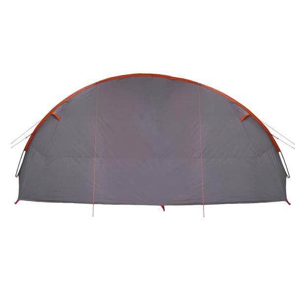 Tunnelzelt für 6 Personen Grau und Orange 700 x 590 x 215 cm