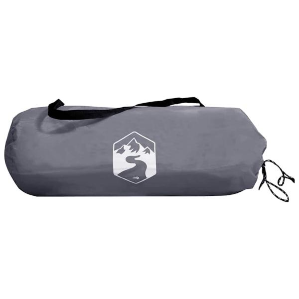 Tunnelzelt mit Dach Grau und Orange 318 x 275 x 140 cm