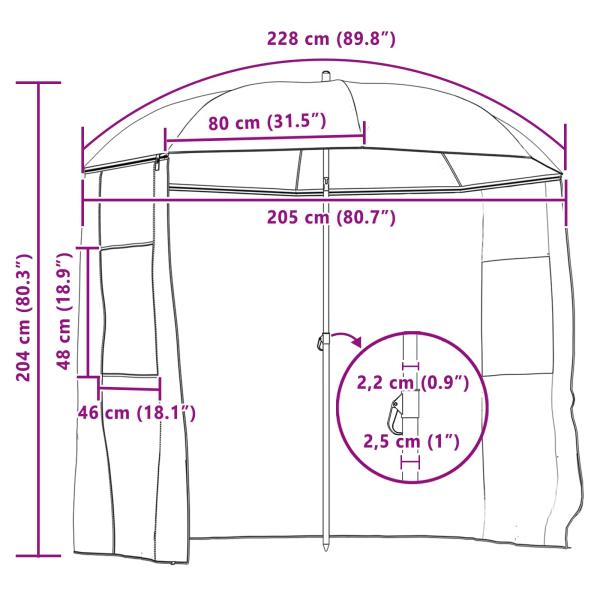 Angel-Regenschirm Tarnung 240 x 210 cm Oxford-Polyester