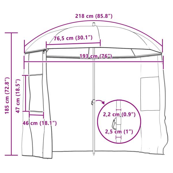 Angel-Regenschirm Tarnung 220 x 193 cm Oxford-Polyester