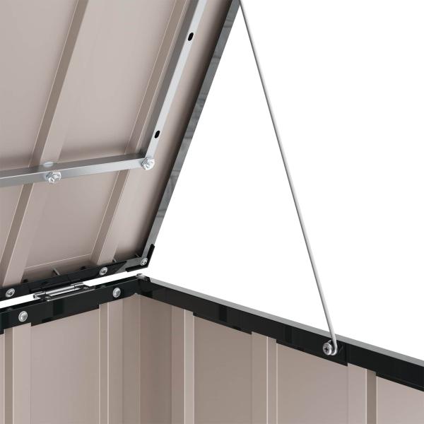 Gartenlagerbox Schwarz 101 x 82 x 50 cm Stahl