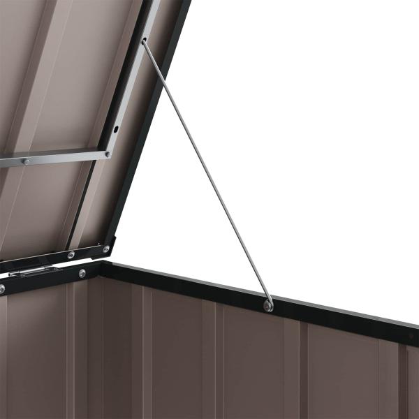 Gartenlagerbox Schwarz 101,5 x 82 x 100 cm Stahl