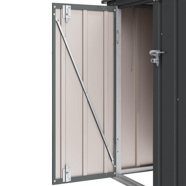 Gartenlagerbox Schwarz 101,5 x 107 x 100 cm Stahl