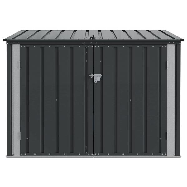 Gartenlagerbox Schwarz 151,5 x 107 x 100 cm Stahl