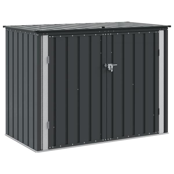 Gartenlagerbox Schwarz 151,5 x 82 x 110,5 cm Stahl