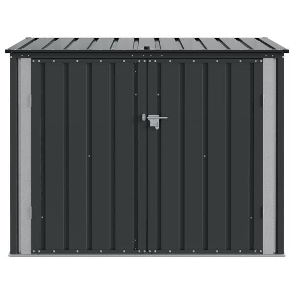 Gartenlagerbox Schwarz 151,5 x 82 x 110,5 cm Stahl
