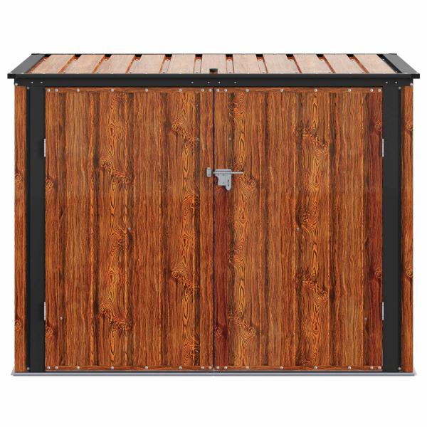 Gartenlagerbox Braun 151,5 x 82 x 110,5 cm Stahl