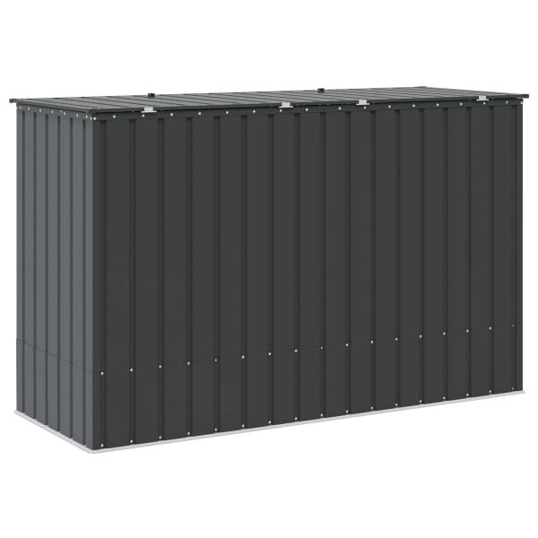 Gartenlagerbox Schwarz 214 x 82 x 132 cm Stahl