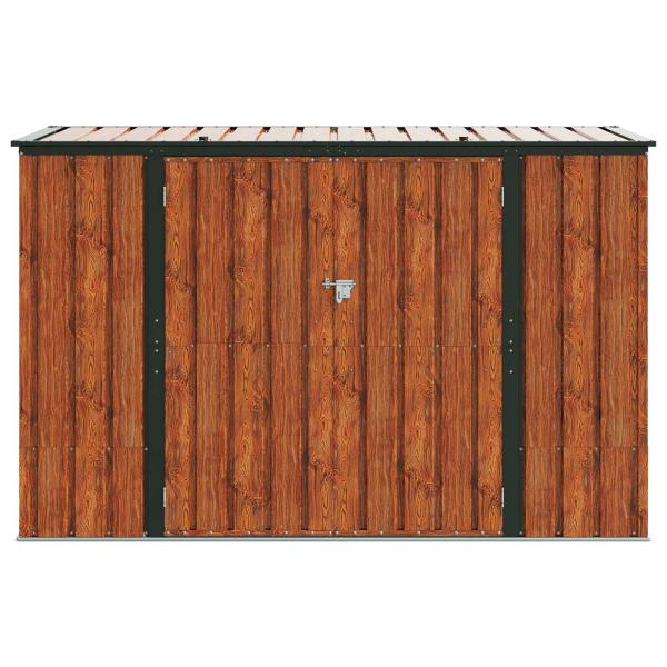 Gartenlagerbox Braun 214 x 82 x 132 cm Stahl