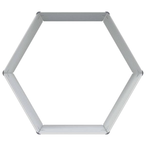 Hochbeet im Garten Hellbraun 129 x 129 x 77 cm Verzinkter Stahl