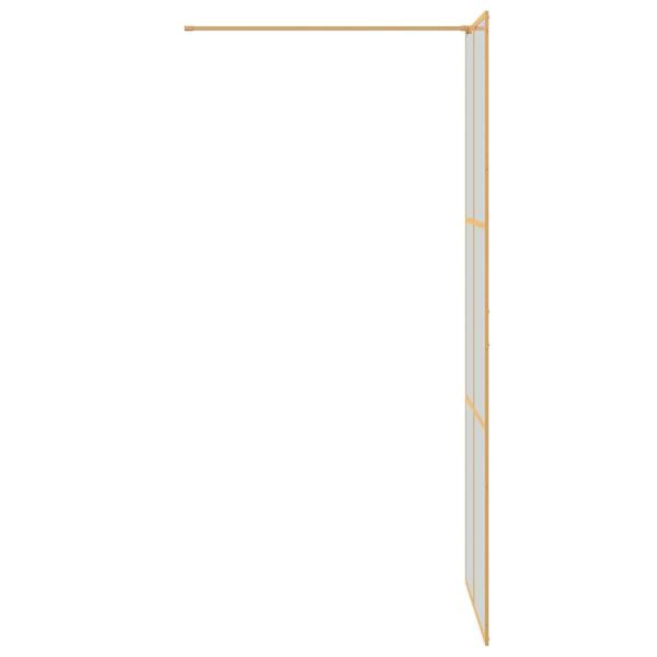 Walk-in Duschwand Gold 80 x 195 cm Gehärtetes Glas
