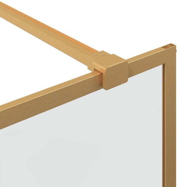Walk-in Duschwand Gold 80 x 195 cm Gehärtetes Glas
