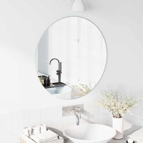 Wandspiegel Ø 70 cm Gehärtetes Glas