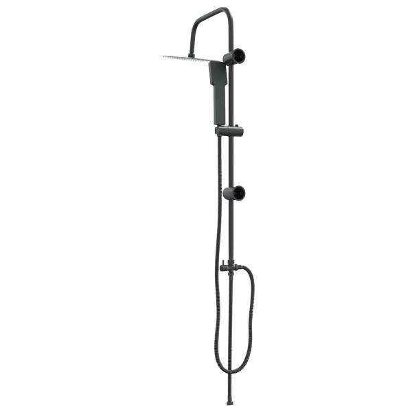 Duschsystem Schwarz 45 x 20 x 96 cm Messing, Sus201 und ABS