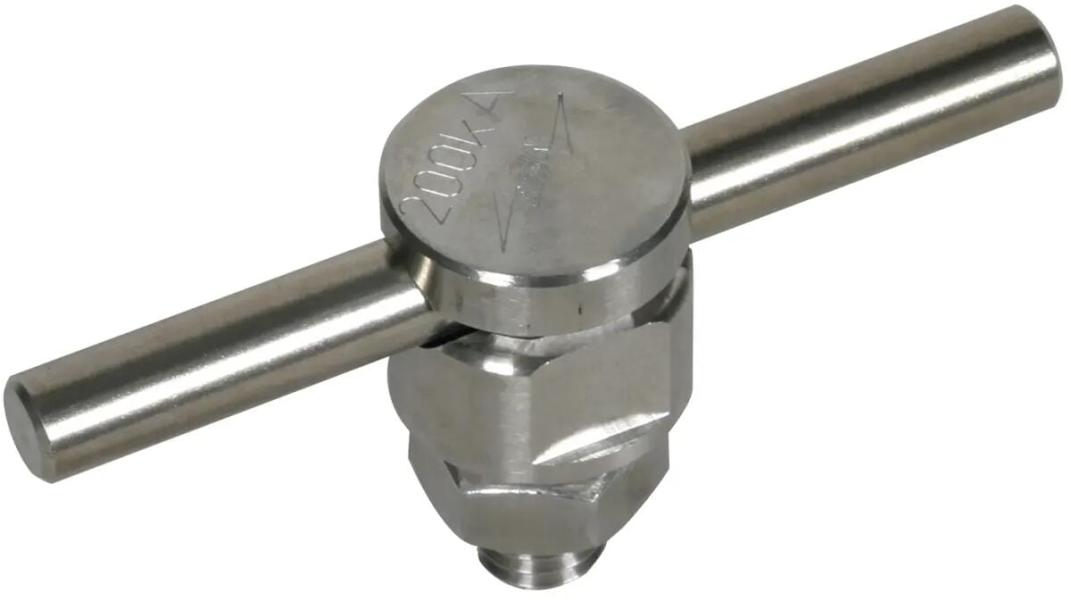 ARDEBO.de Dehn KSV 200 10 FER V2A KS-Verbinder NIRO 200kA für Rd 10mm einteilig mit Federring (301209)