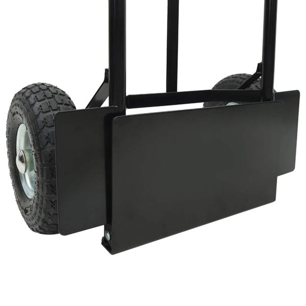 Handwagen Schwarz und Rot 57 x 46 x 113 cm Stahl